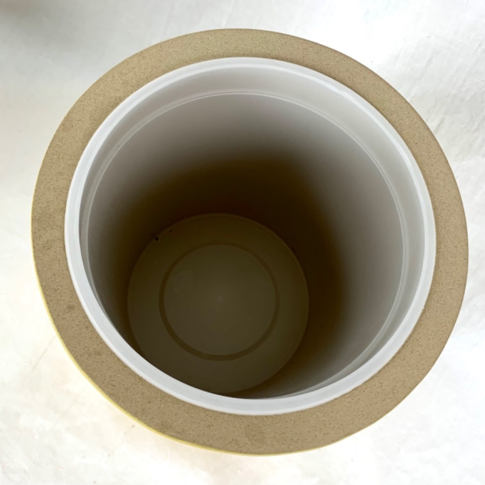 New Pampered Chef Yellow Stoneware Crock Bread Baking or Storage Original Box - Picture 4 of 14